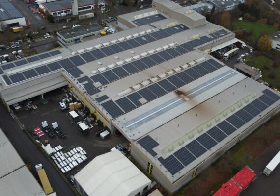 660 kWpeak Solaranlage bei Bär Cargolift, Heilbronn