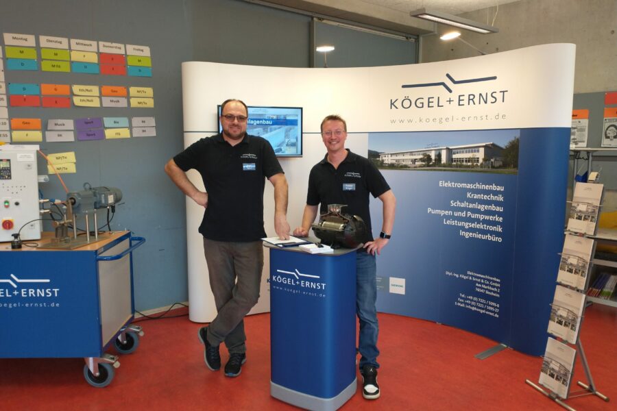 In der Carl-Netter-Realschule endet für Kögel und Ernst das (Ausbildungs-)Messe-Jahr!